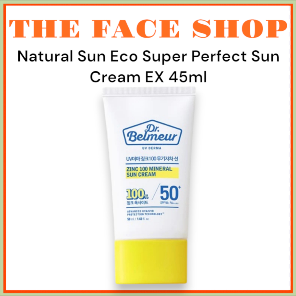 [THE FACE SHOP] Natural Sun Eco Super Perfect Sun Cream EX 45ml SPF50+ PA++