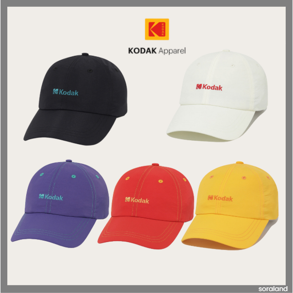 KODAK หมวกบอลไนลอนขนาดใหญ่ 5 สี