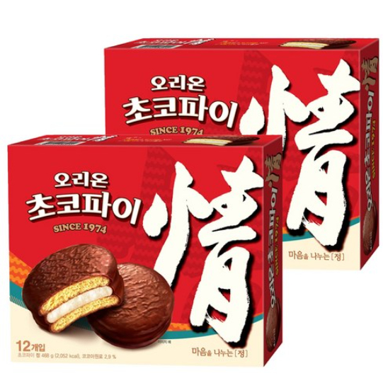 Orion Choco Pie Jung, 468g, 2 ชิ้น
