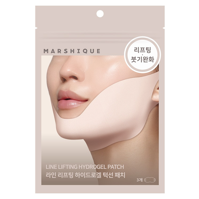 MARSHIQUE Line Lifting Hydrogel Jawline Patch 3 แผ่น V Line Face Contour Care