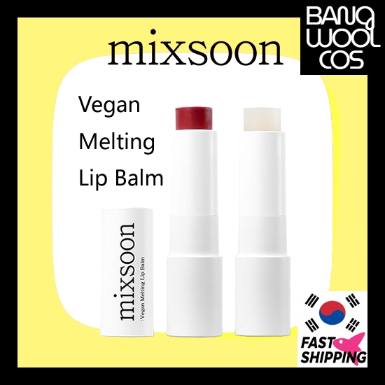 [Mixsoon] Vegan Melting Lip Balm 4.1g / บํารุง จัดส่งจากกรุงเทพ