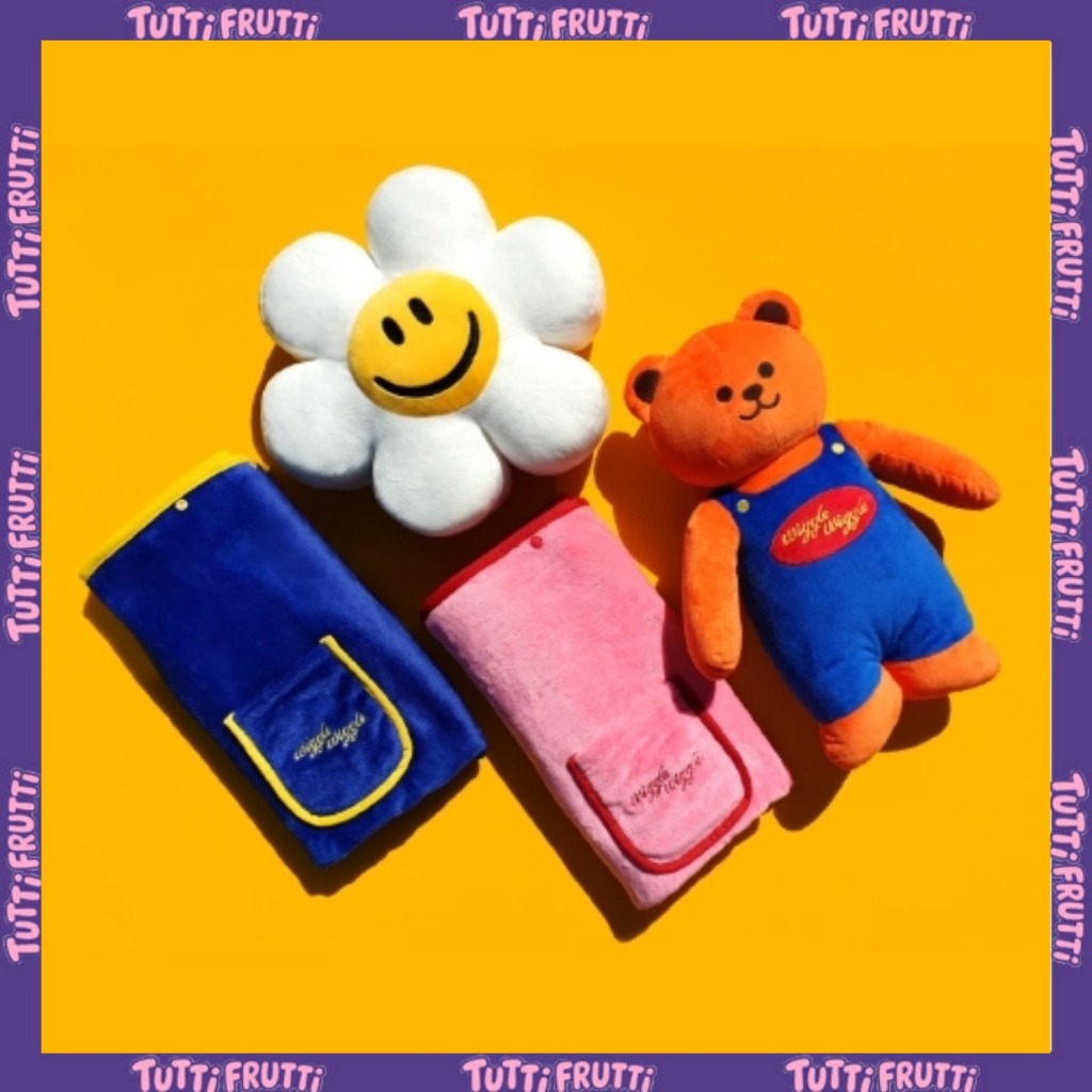 [Wiggle Wiggle] ชุดหมอนอิง + ผ้าห่ม Cushion Blanket Set ของแท้จากเกาหลี