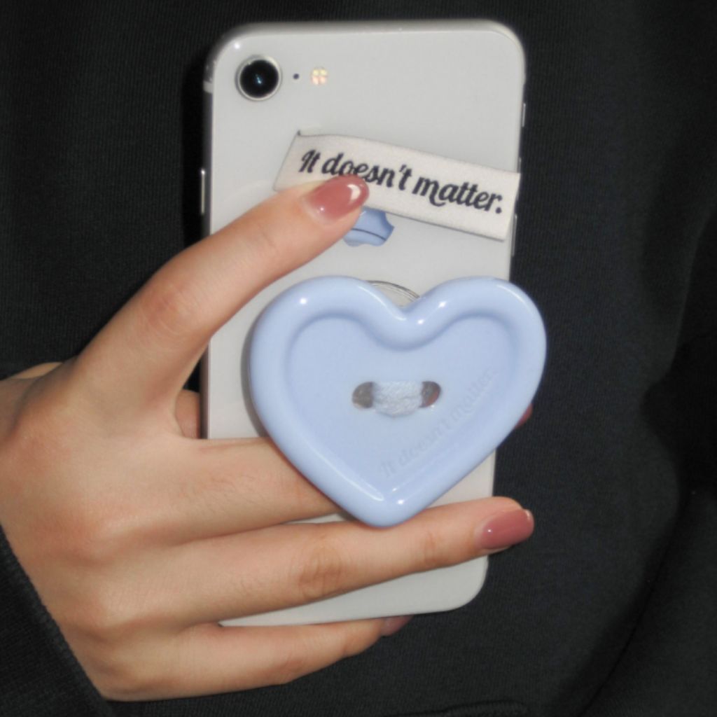 [IT DOESNNT MATTER] Handmade Heart GripTok Magnetic Phone Grip SmartTok Stand Formica