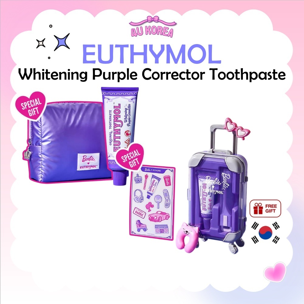 EUTHYMOL Whitening Purple Corrector Toothpaste ยาสีฟันไวท์เทนนิ่งไวท์เทนนิ่งสีม่วง 106g / K-BEAUTY