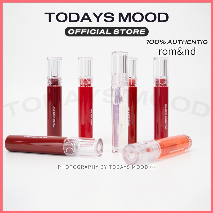 [rom&nd] GLASTING WATER TINT / GLOSS | Romand Lip Tint Gloss Watery Glassy Finish romnd