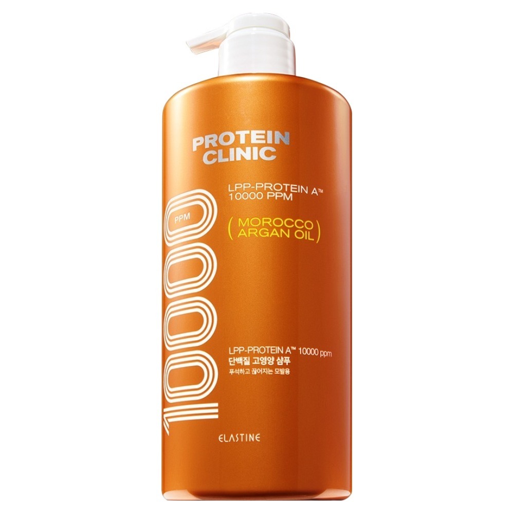 Elastine Protein Clinic 10000 Nourishing Shampoo 1L Argan Oil Floral Musk Damage Care แชมพูสระผมเกาห