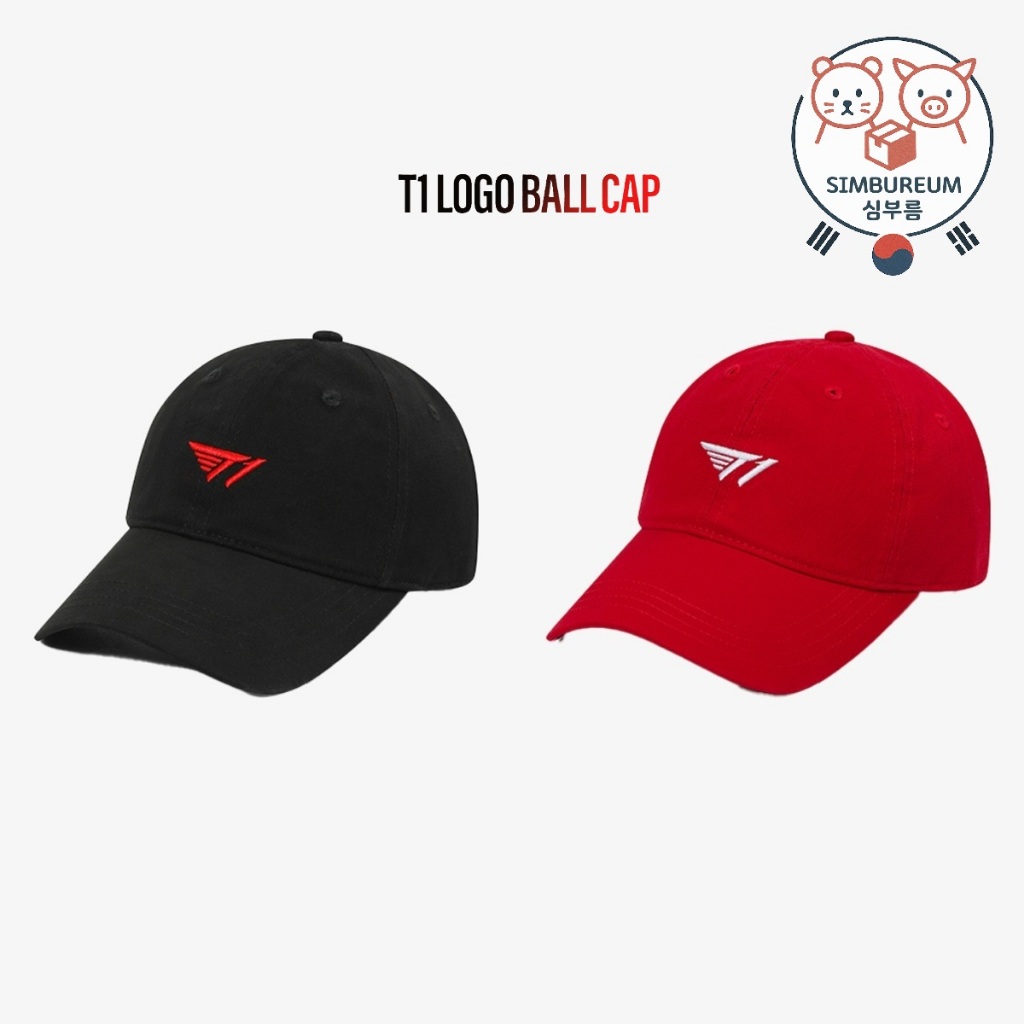 Korea T1 Officials Logo Ball Cap _ Renewal Ver. ; หมวกเบสบอลโลโก้
