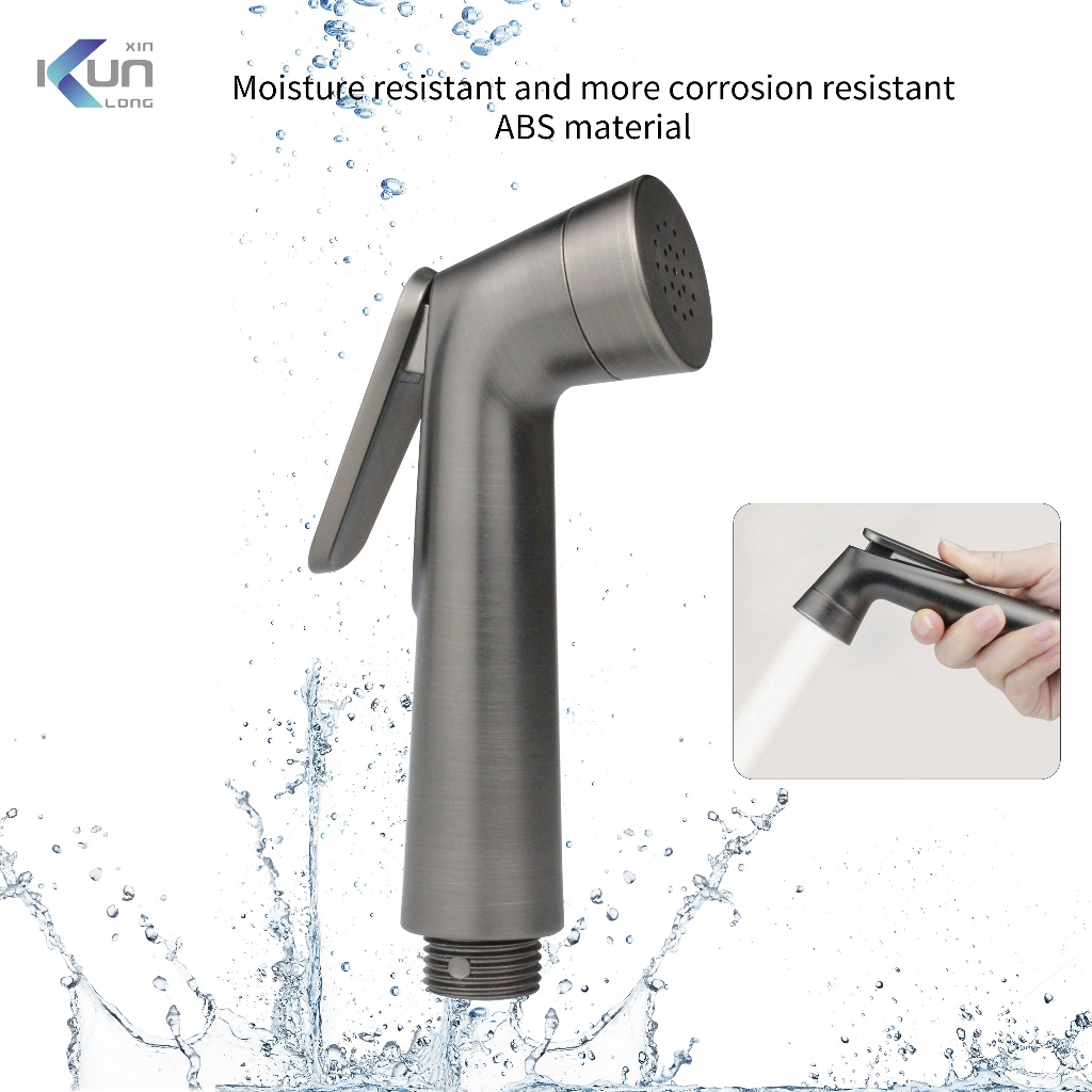 คุณภาพสูงสีเทามือถือห้องน้ํา Bidet Sprayer ห้องน้ําฝักบัว Bidet Shower
