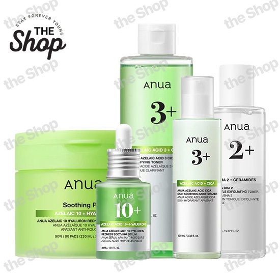 [Anua] Azelaic Acid 10 Serums & Pads / BHA 2% Toner / Cica Clarifying Line - Redness Soothing & Acne