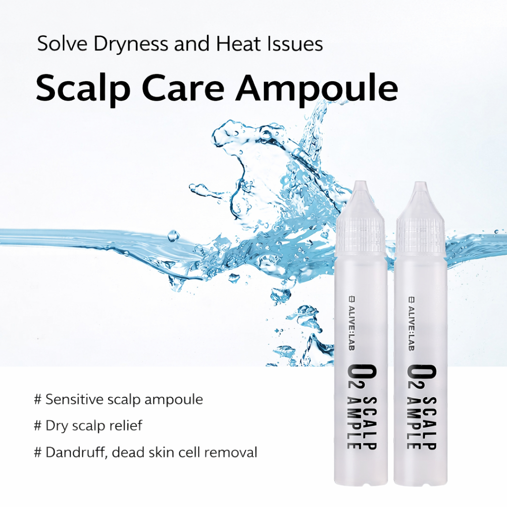 Bundle 2ALIVE LAB O2 Scalp Ampoule 25ml x2 Scalp Care Essence Moisturizing Scalp Treatment Sensitive