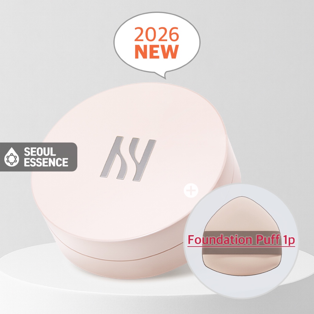 HERA Reflection Skin Glow Cushion Foundation / Skin Radiant Glow Cushion Mini /Shimmer Blush - Hybrid Mesh Platform, 24h Inner Skin Caring