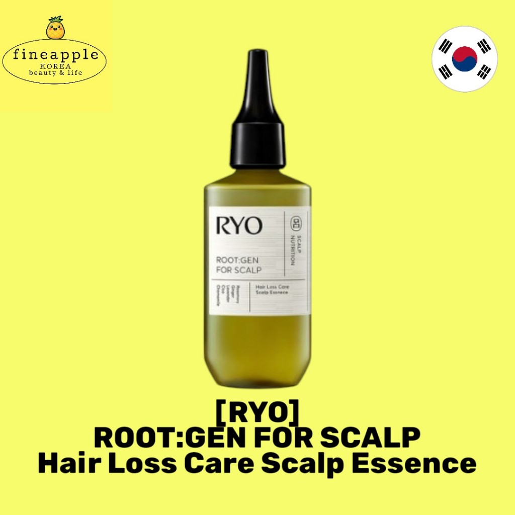 [ryo] Root:Gen Scalp Essence, 80ml, 1pc / Korean Scalp Essence / สูตรบางเบา / ของแท้ 100% โดย fineap