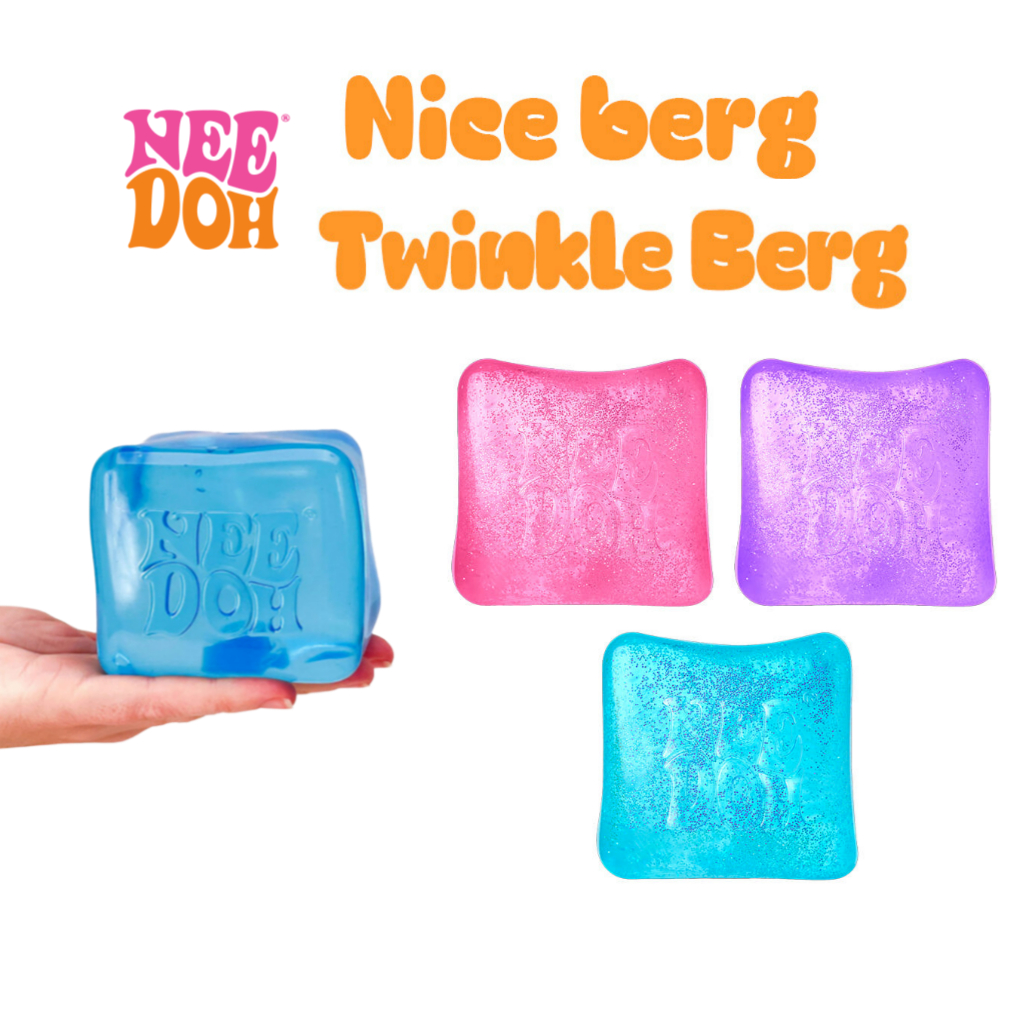 [NEEDOH] Nice Berg & Twinkle Berg - ลูกบอลเครียดนุ่ม | ของเล่นบรรเทาความวิตกกังวล | ลูกบอลลดความเครียดนุ่มสำหรับเด็กและผู้ใหญ่ | ของเล่นสัมผัสสนุก