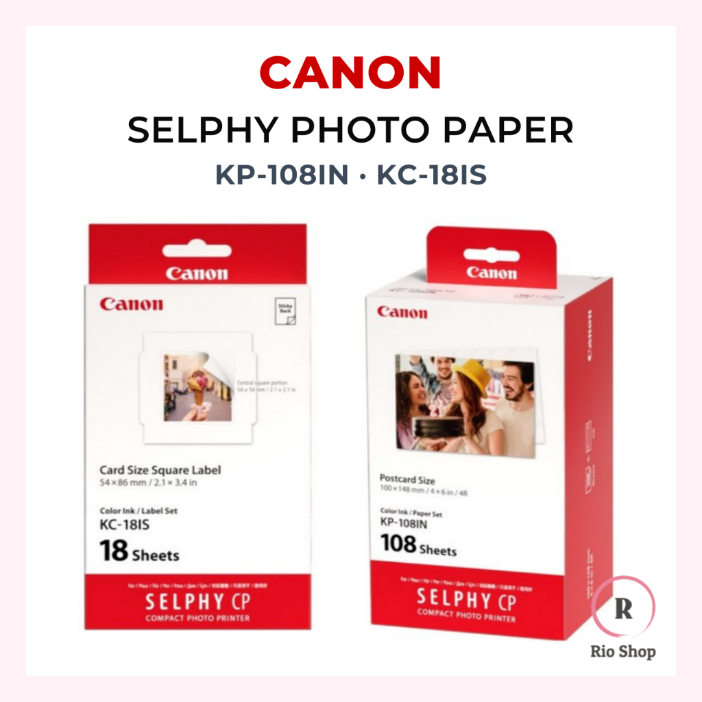 กระดาษภาพถ่าย Canon SELPHY KP-108IN & KC-18IS