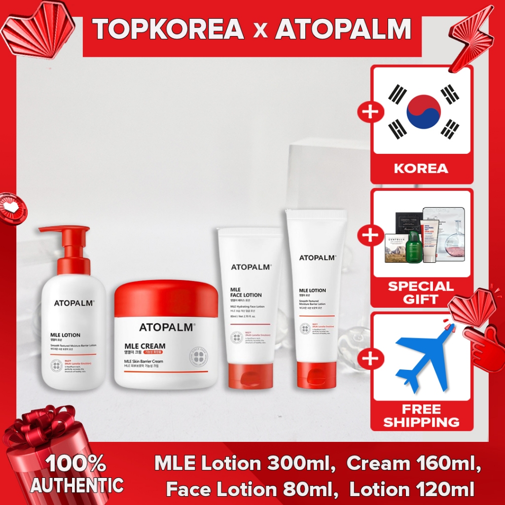 ATOPALM MLE Lotion 300ml, ครีม 160ml, โลชั่นบํารุงผิว 80ml, โลชั่น 120ml TOPKORA จัดส่งจากเกาหลี