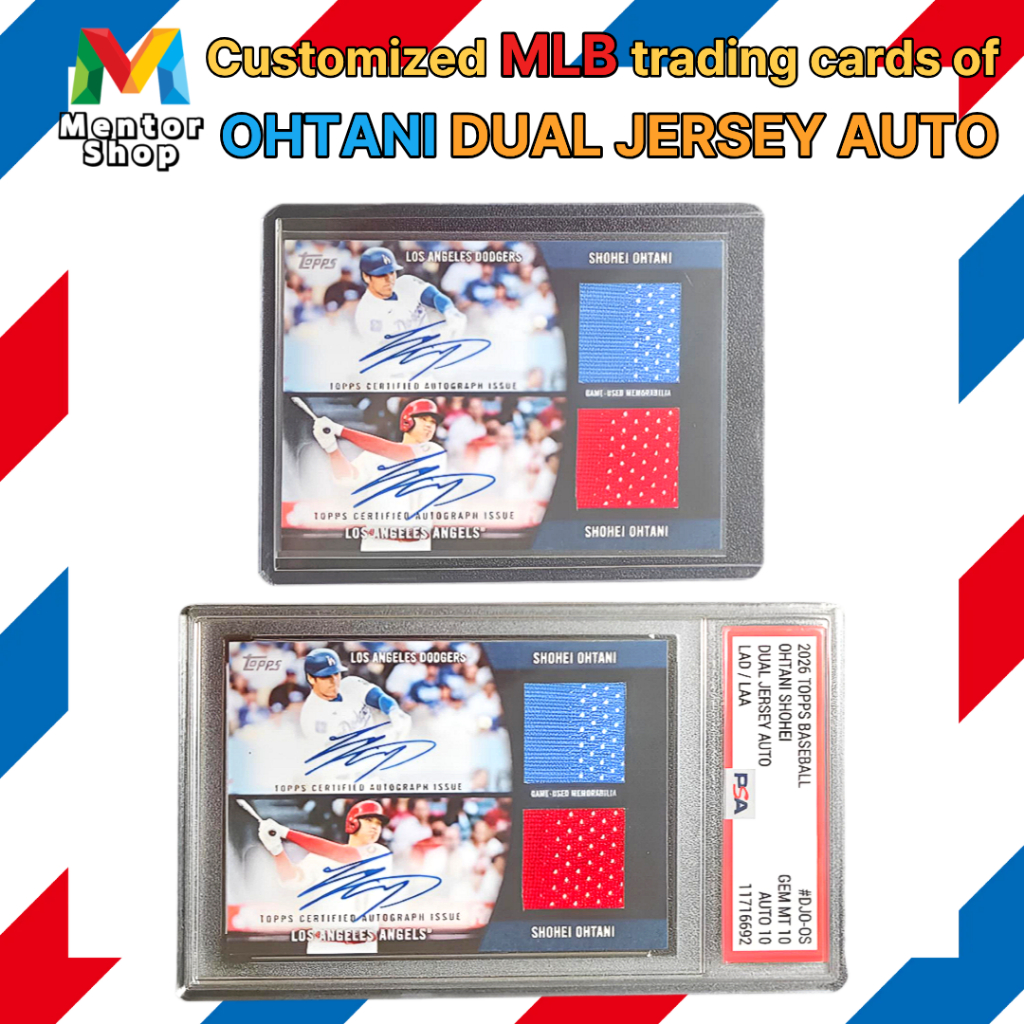 [ร้านเมนเตอร์] ✨ Shohei Ohtani Dual Jersey Auto Card ⚾ นักสะสมฉบับสั่งทําระดับพรีเมียม ✨