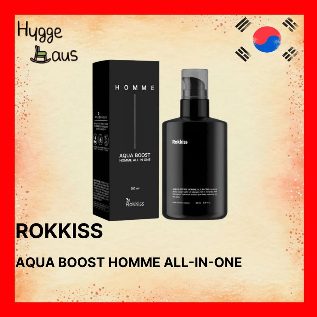 【ROKKISS】 AQUA BOOST HOMME มอยส์เจอร์เซอร์ไรออลอินวันพร้อมสารสกัดพฤกษศาสตร์