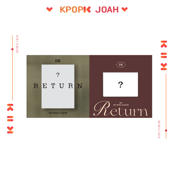 (STANDARD / STAYG ALBUMS VER.) DK (DECEMBER) [RETURN] 1st MINI ALBUM (9th Jan.2026)