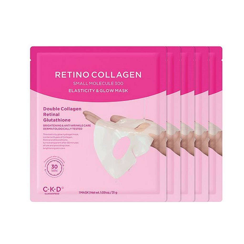 [CKD] Collagen Firming Glow Mask 5 ชิ้น | หนังกระจกไฮโดรเจล