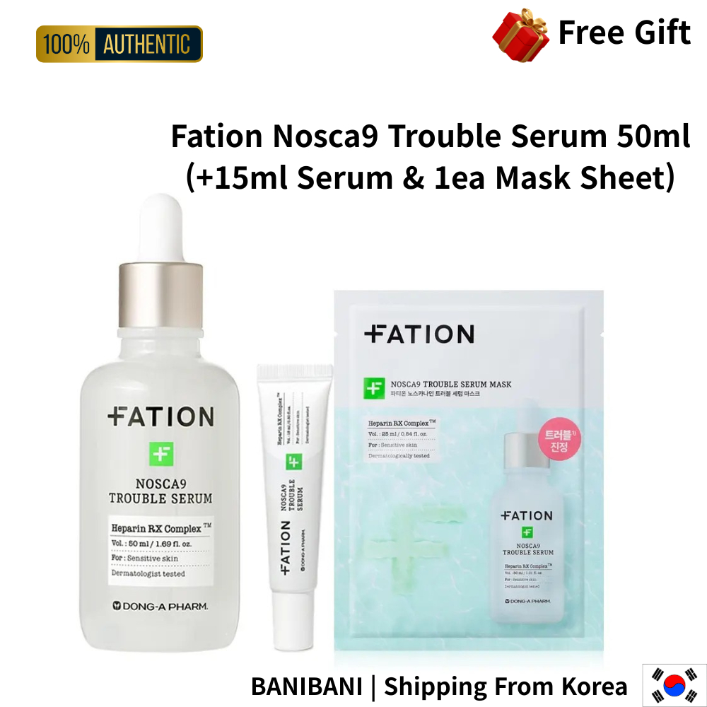 Fation Nosca9 Trouble Serum 50ml (+15ml Serum & 1ea Mask Sheet Gift)