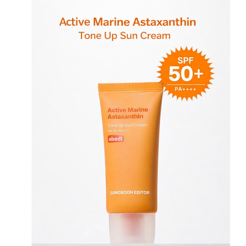 [SUNGBOON EDITOR] Astaxanthin Tone Up Sunscreen SPF50+ PA++++ ผิวกระจ่างใส กันแดดโทนอัพ 50g