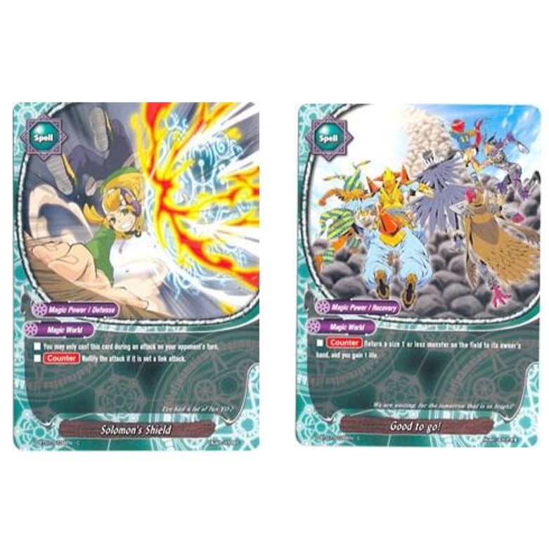 English Buddyfight Solomons Shield C / D-BT01/0104EN / เก่งไป! C / D-BT01/0105EN ฟอยล์