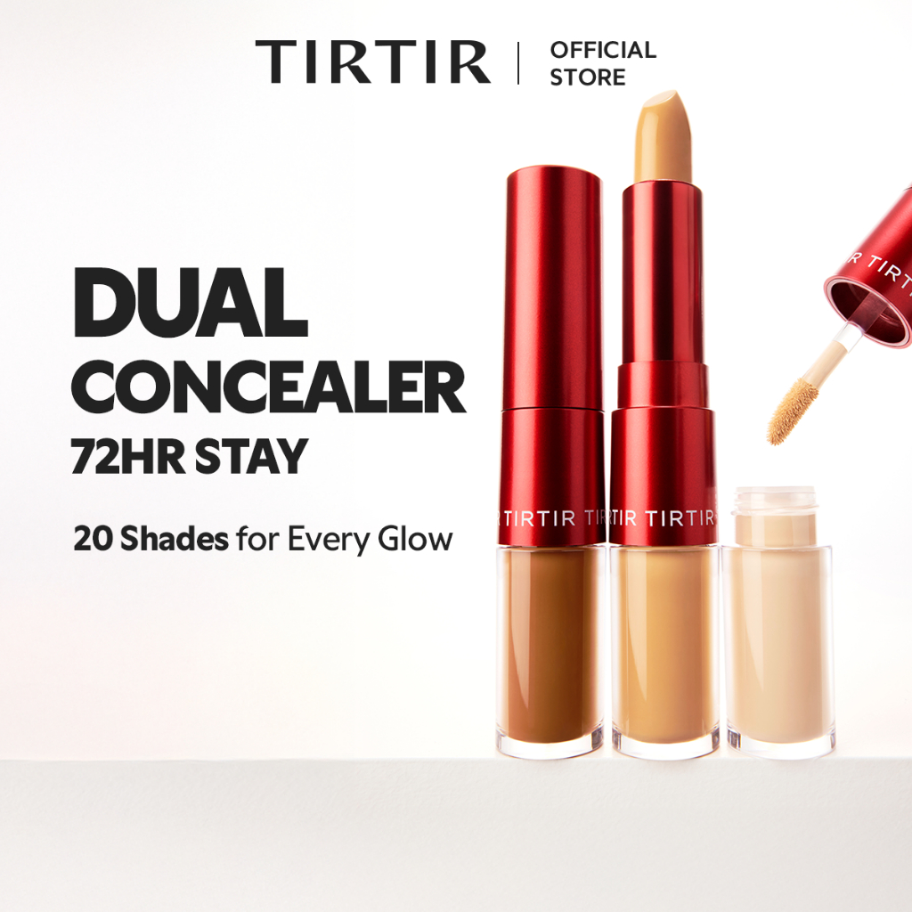 [TIRTIR] NEW! Glide & Hide Blurring 2-in-1 Concealer คอนซีลเลอร์เนื้อเหลวและบาล์มในแท่งเดียว 8g / 20