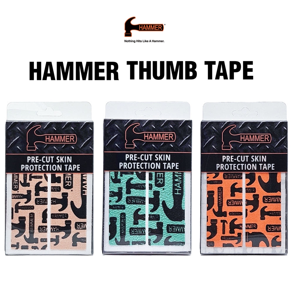 HAMMER ใหม่โบว์ลิ่ง Pre-Cut Thumb Timing Tape (48 ชิ้น)/ Timing Difference โดยสี / ปกป้องผิว