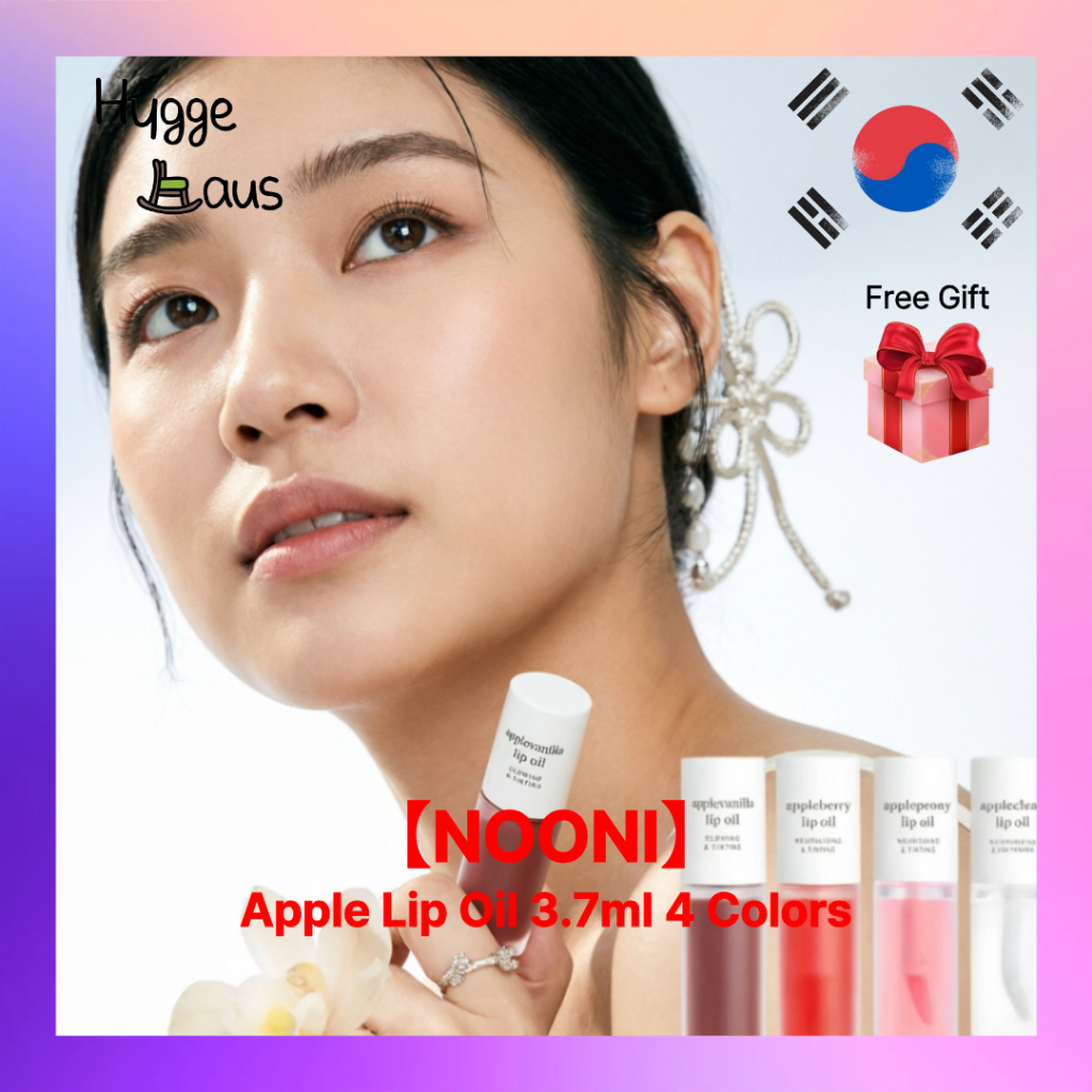 NOONI Apple Lip Oil 3.7ml 4 สี Glossy Tint Hydrating Glow Lip Care