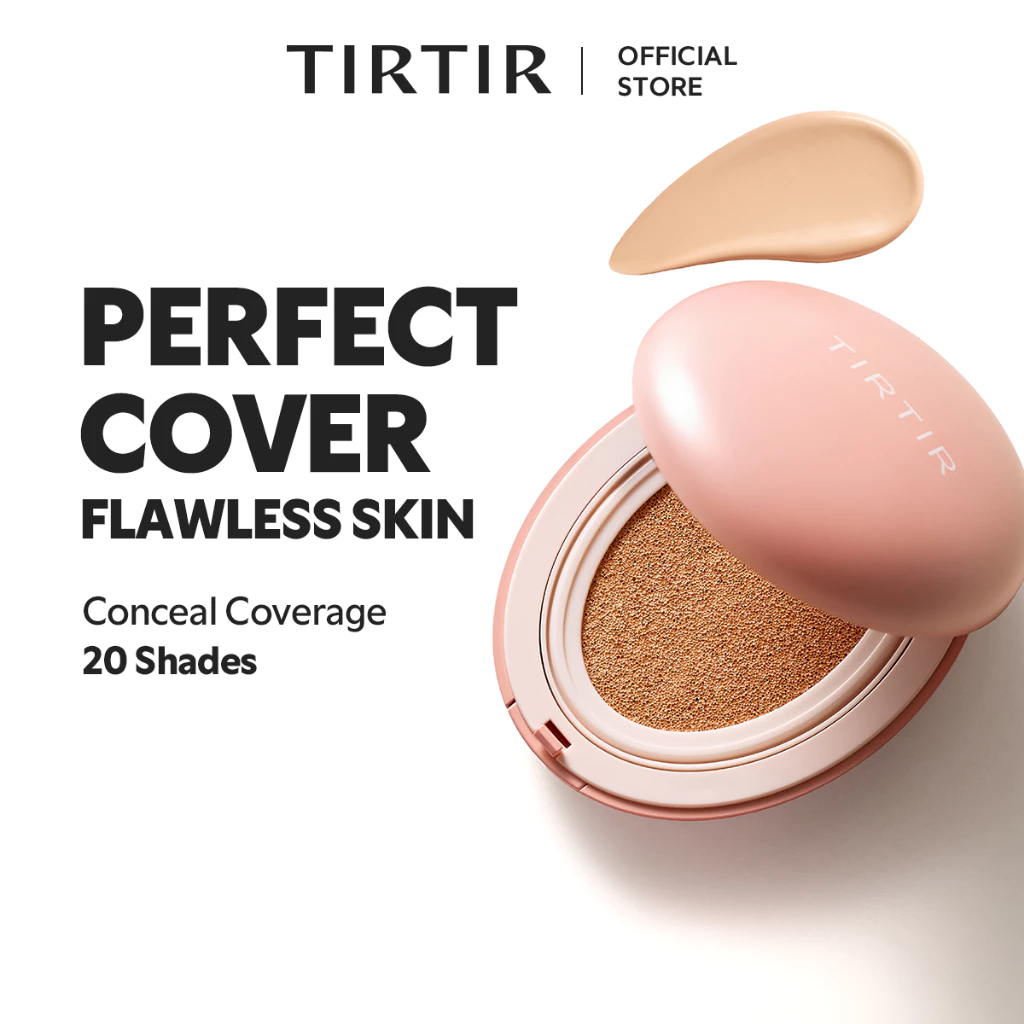 [TIRTIR] Mask Fit All-Cover Cushion คุชชั่นไข่ตลับชมพู 18g / 20 เฉดสี