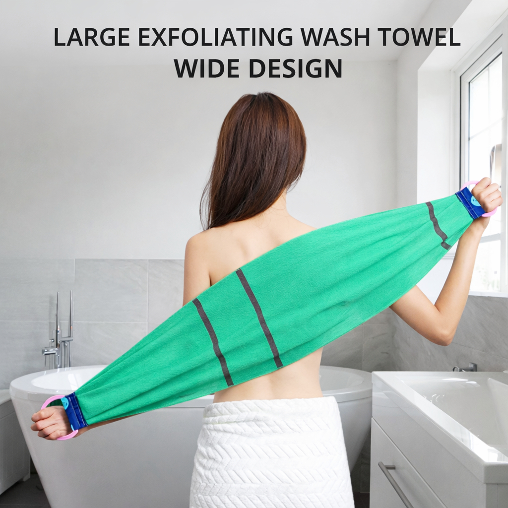 KOREA Exfoliating Body Scrub Towel / Korea Italy Bath Towel / ผ้าเช็ดตัวขัดผิว ขนาดใหญ่พิเศษ