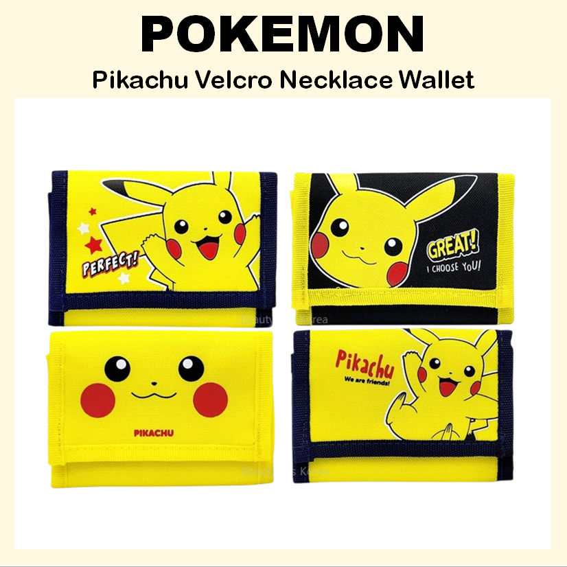 [Pokemon] สร้อยคอ กระเป๋าสตางค์ ลายปิกาจู Velcro