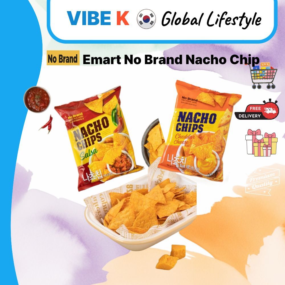 Emart No Brand Nacho Chip Cheddar Cheese Flavour 155g(กรุบกรอบ, Cheesy & Irresistibly Delicious)