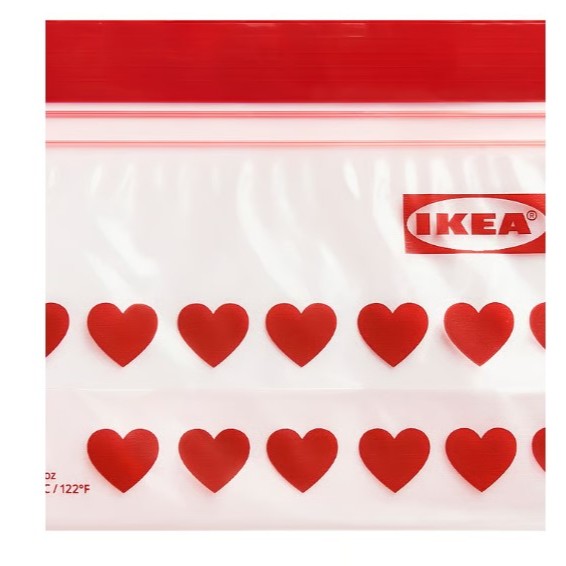 [IKEA] Eco Reusable Ziplock Storage Bags Double Seal Leakproof Freezer Safe Food Storage Bag Set 0.3