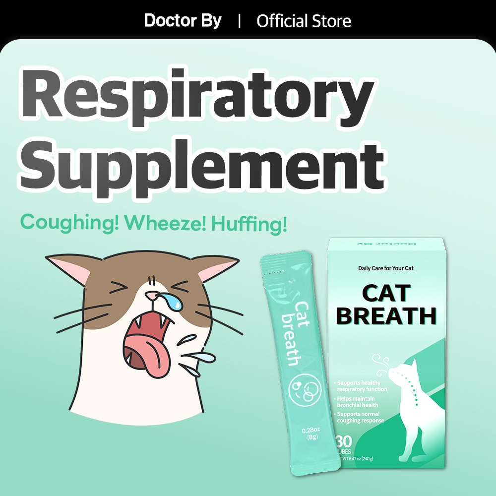 [Doctor By CAT BREATH] อาหารเสริมลมหายใจสัตว์เลี้ยงแมว Churu อาหารเปียกรักษา (30 แท่ง)