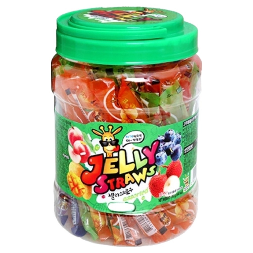 Kidswell Jelly Straws รสผลไม้รวม 810g (42 แท่ง/ไม่มีกล่อง) - ของว่างสําหรับเด็กเพื่อสุขภาพ, แท่งกัมม