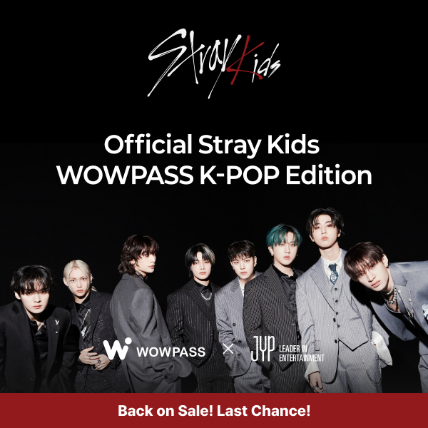 Stray Kids WOWPASS SKZ Official Card JYP x WOWPASS Limited Edition
