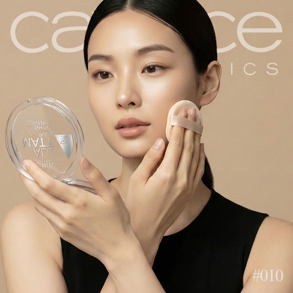 CATRICE All Matt Plus Shine Control Powder 10g 4 สี Oil-Free Matte Vegan