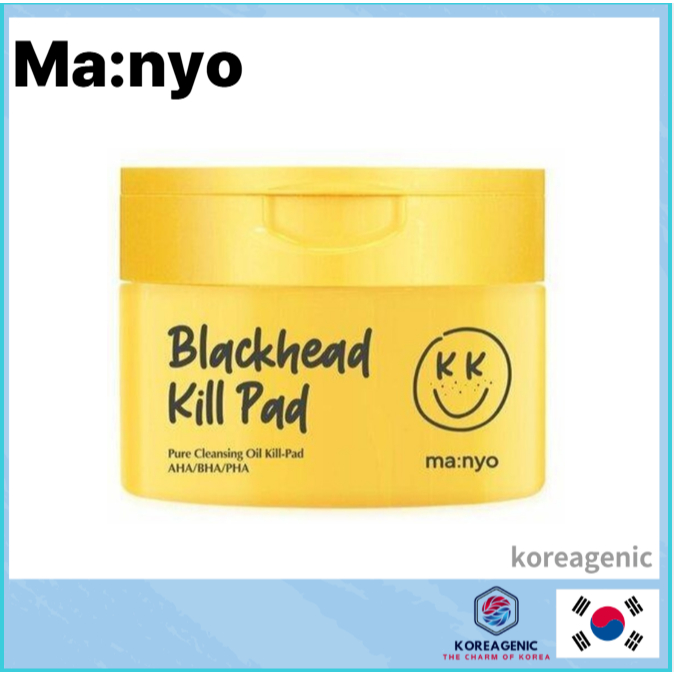 [Ma:nyo] Blackhead Pure Cleansing Oil Kill Pad 50 แผ่น / คลีนซิ่ง, Unclaggin