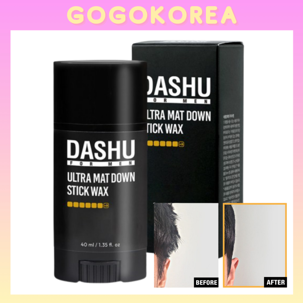 [DASHU] For Men Premium Ultra Mat Down Stick Wax 40ml / Tame Side Hair