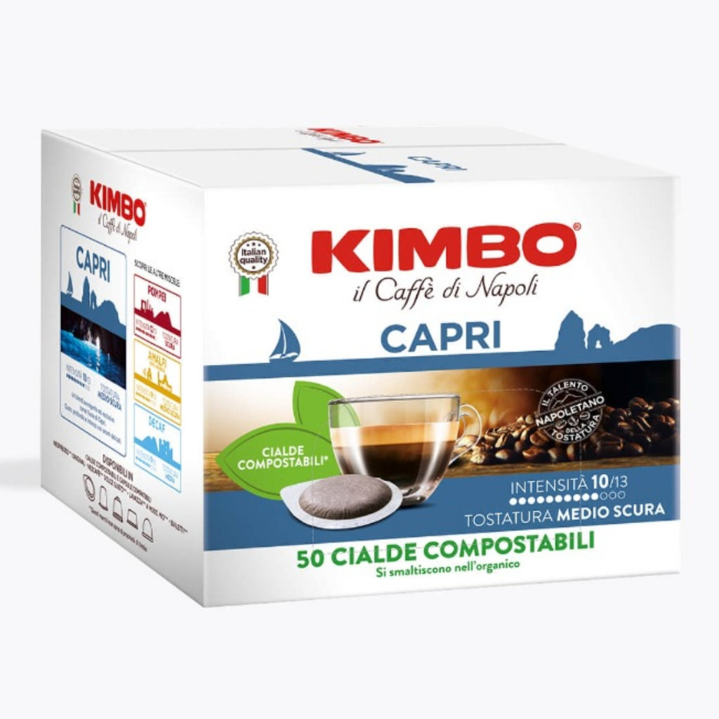 KIMBO ESE Pods Coffee Capri 50 ชิ้น Dark Roasting Arabica เมล็ดโรบัสต้าจากโซล เกาหลี