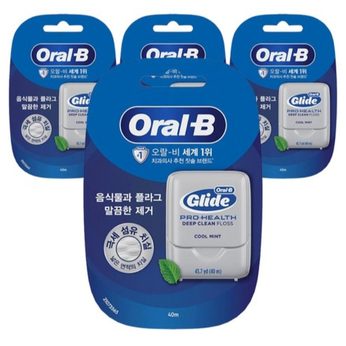 [Oral-B] Glide Deep Clean Floss (เซตสุดคุ้ม 4 แพ็ค)