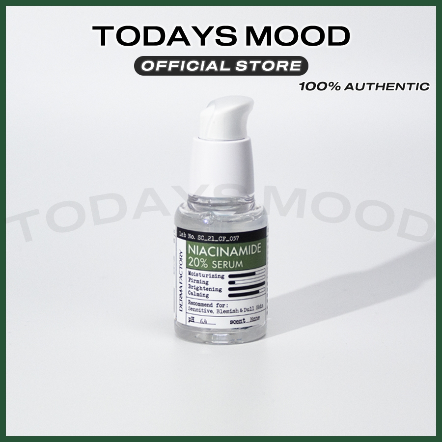 [Derma Factory] Niacinamide เซรั่ม 20% 30 มล. | ครีมบํารุงผิว ไวท์เทนนิ่ง ให้ความชุ่มชื้น สไตล์เกาหลี