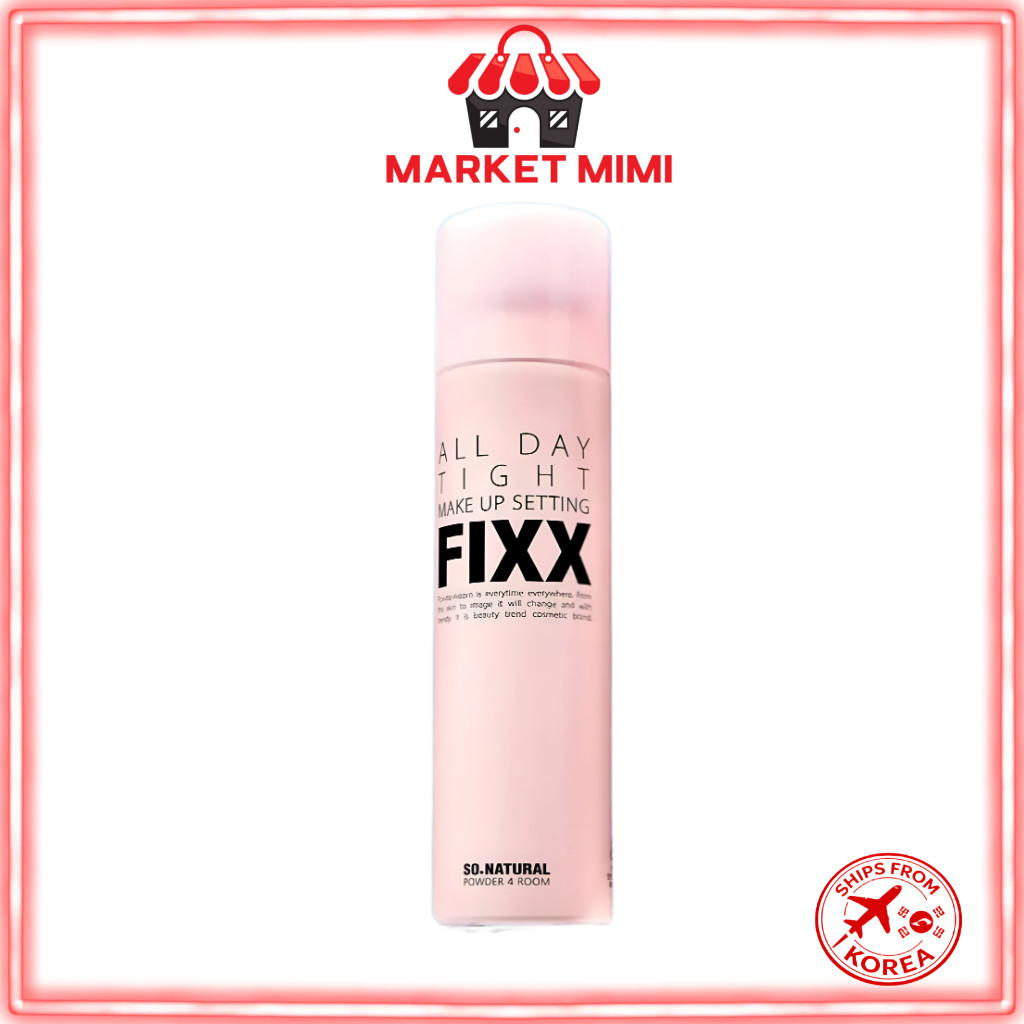 So Natural All Day Tight Makeup Setting Fixer 75ml | Long Lasting Makeup Setting Spray | Korean Make