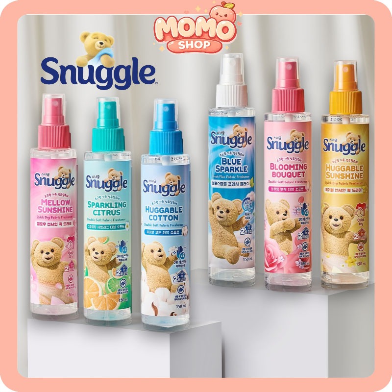 Snuggle Fabric Freshener Spray Huggable Cotton / Blooming Bouquet / Mellow Sunshine / Huggable Sunsh