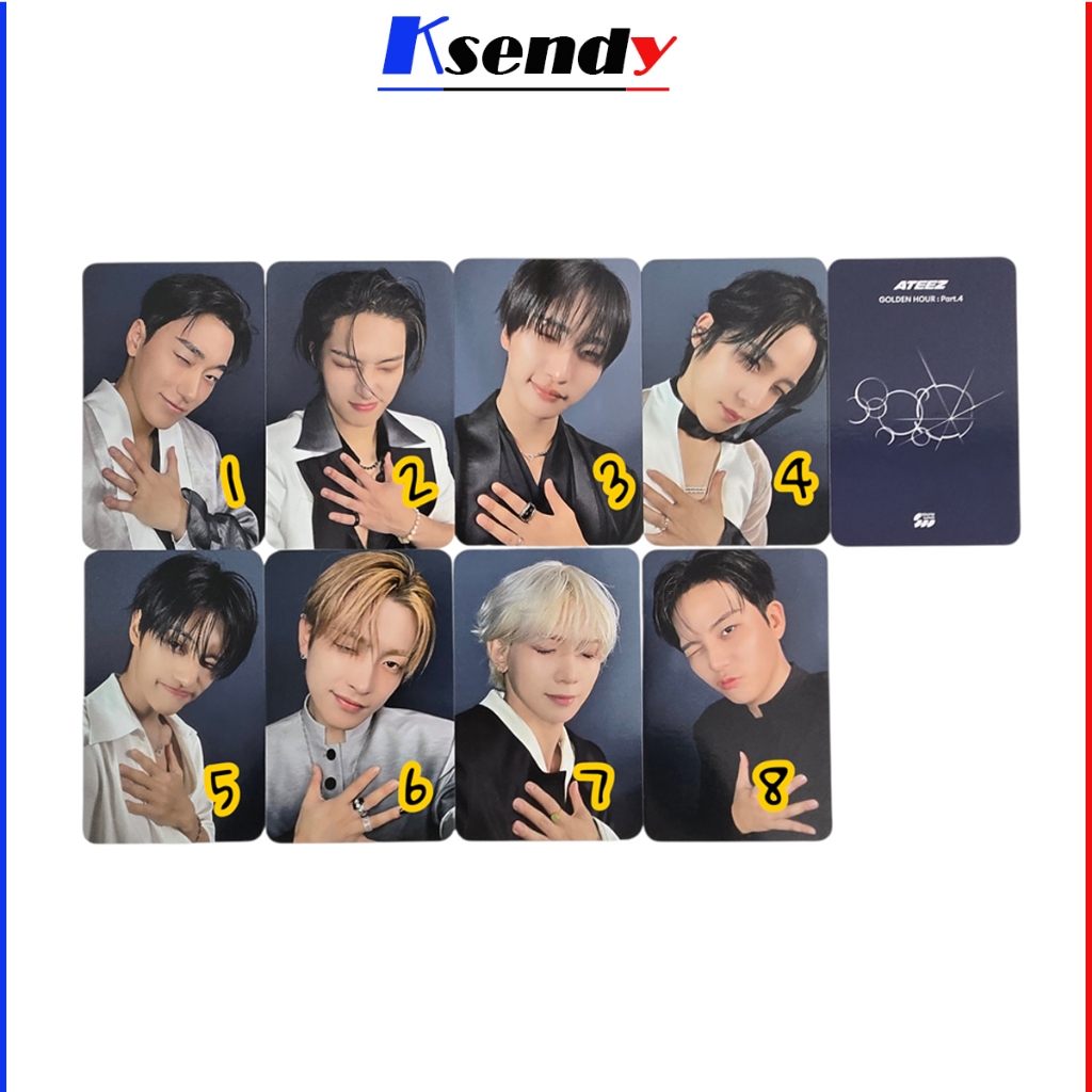 ATEEZ [ GOLDEN HOUR : Part.4 ] Photocard 1ea [D]