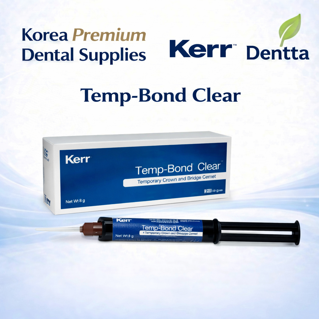 Kerr Temp-Bond Clear Syringe Set 6g Tips 10 USA Exp 07/2027+