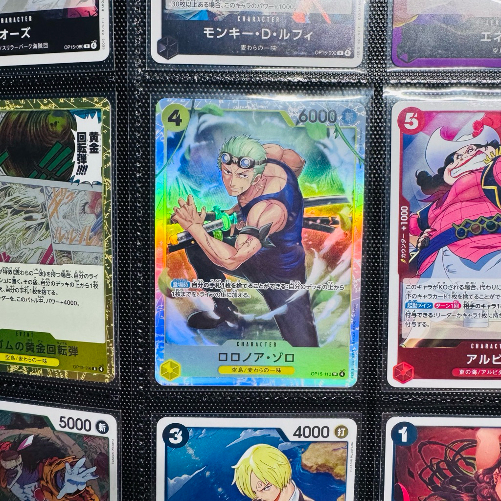 การ์ดวันพีช | Roronoa Zoro (JP) OP15-113 SR