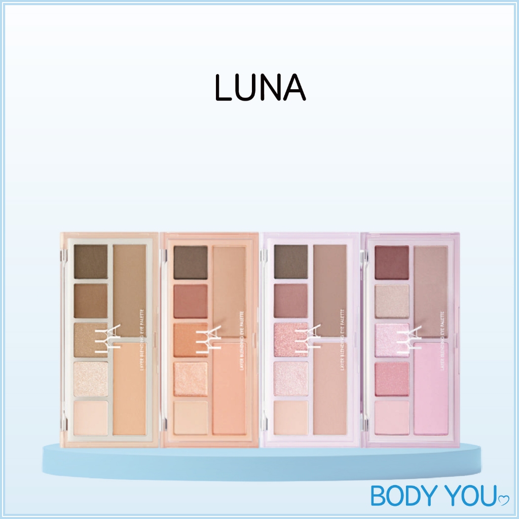 [LUNA] Layer Blending Eye Palette- Eyeshadow 4 สี 01 Beige Symbol, 02 Mauve Dept, 03 Coral Afair, 04