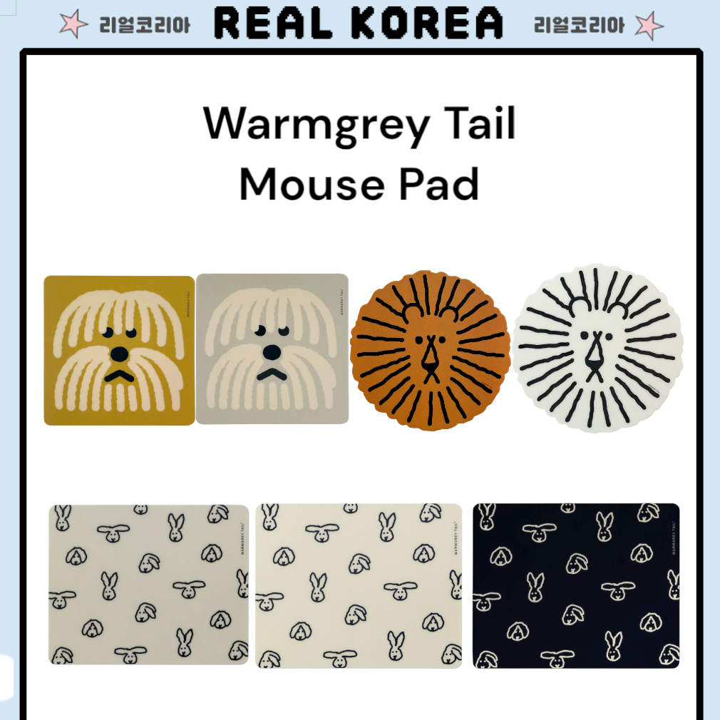 แผ่นรองเมาส์ Warmgrey Tail 7type